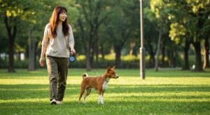 ドックフードやわかを食べて元気になった老犬バセンジー