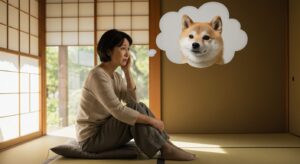 ドックフードを食べない老犬を心配する飼主