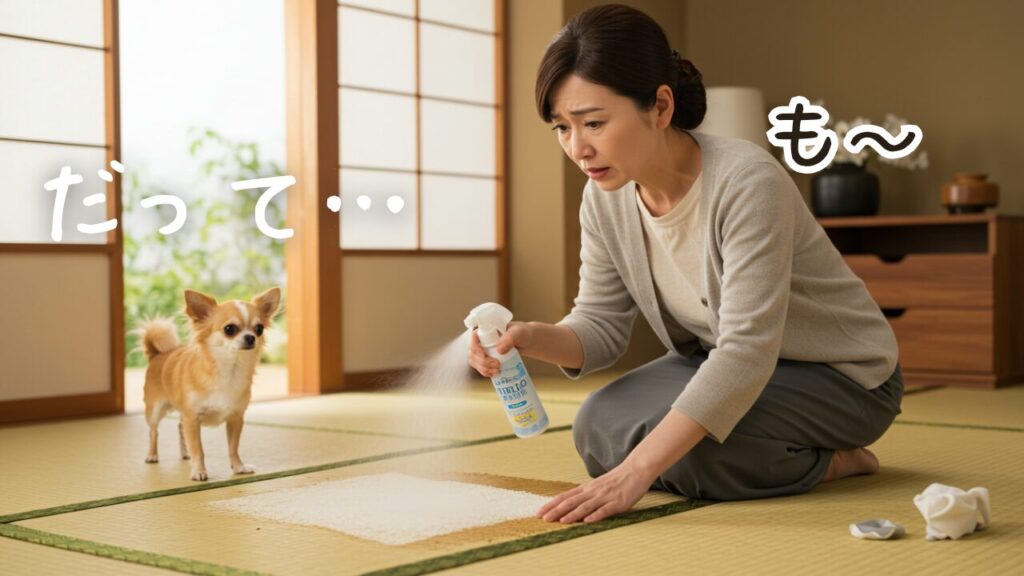 犬のおしっこの臭い